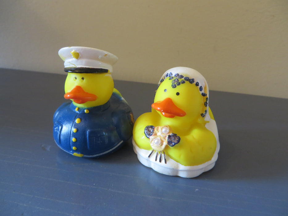 Military Bride and Groom Rubber ducks - I can create your military division wedding ducks