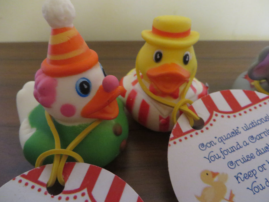 Carnival Cruise Rubber Ducks with Tags - perfect for your next cruise