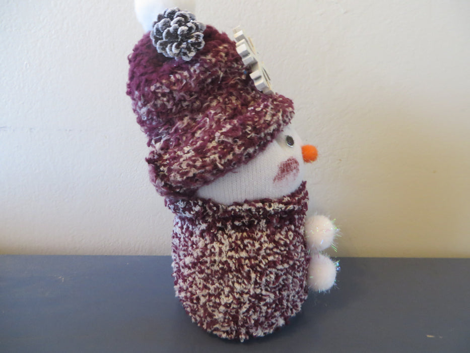 Handmade Sock Snowman - approximately 8" tall and 4" wide - can be customized for you