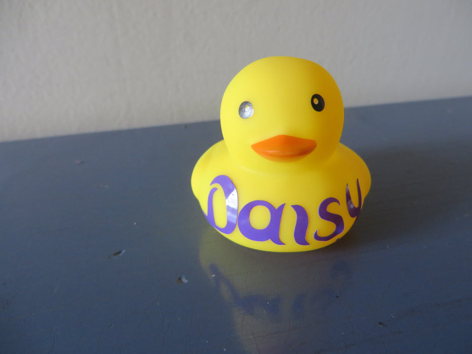 Rubber ducky with your name -custom print, rubber duck, gift, birthday party favors - personalized just for you