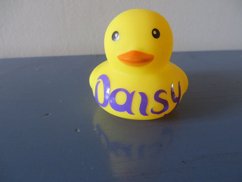 Rubber ducky with your name -custom print, rubber duck, gift, birthday party favors - personalized just for you