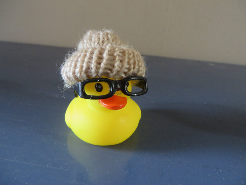 Custom Mini Nerd Rubber Duck Set of 4 - mini nerd rubber ducks, grab bags, party favors, gag gifts