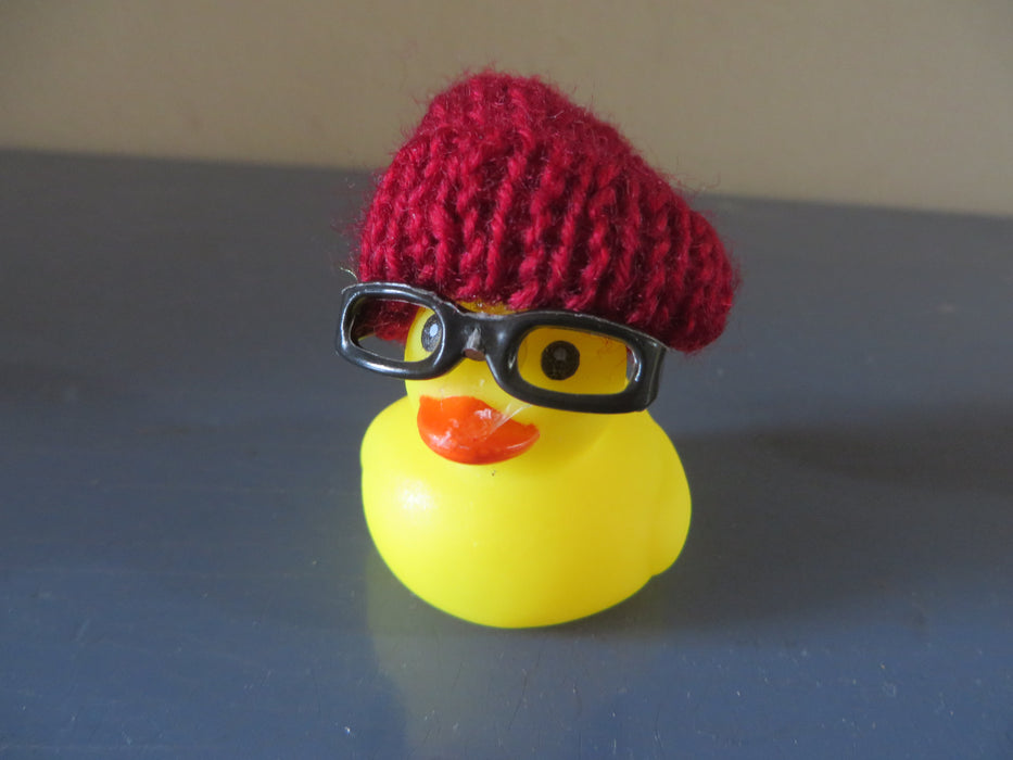 Custom Mini Nerd Rubber Duck Set of 4 - mini nerd rubber ducks, grab bags, party favors, gag gifts