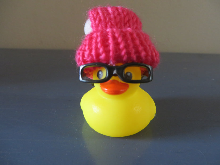 Custom Mini Nerd Rubber Duck Set of 4 - mini nerd rubber ducks, grab bags, party favors, gag gifts