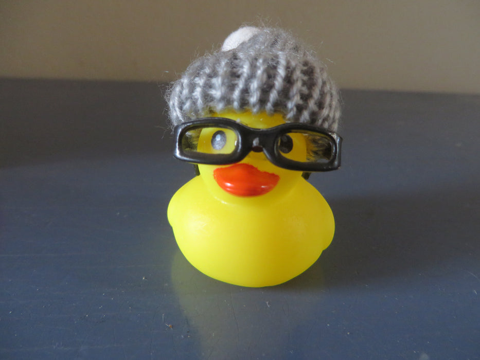 Custom Mini Nerd Rubber Duck Set of 4 - mini nerd rubber ducks, grab bags, party favors, gag gifts