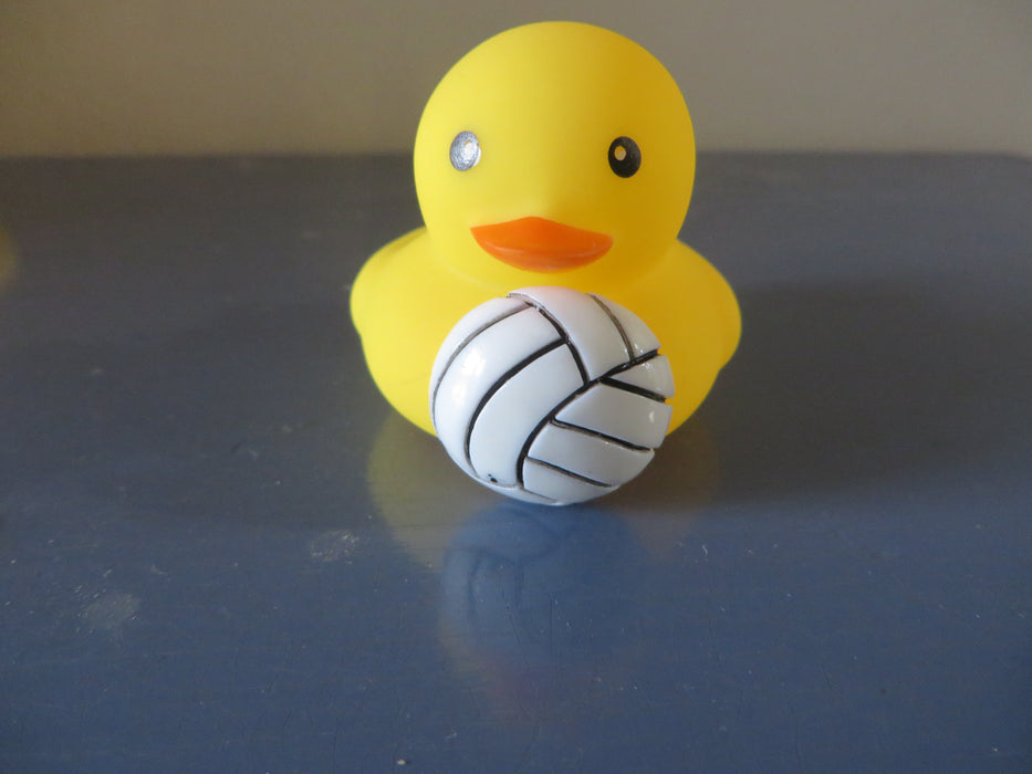 Sports Rubber ducks with balls - basketball, soccer, golf, volleyball - gag gifts, sports loving friend, party favors