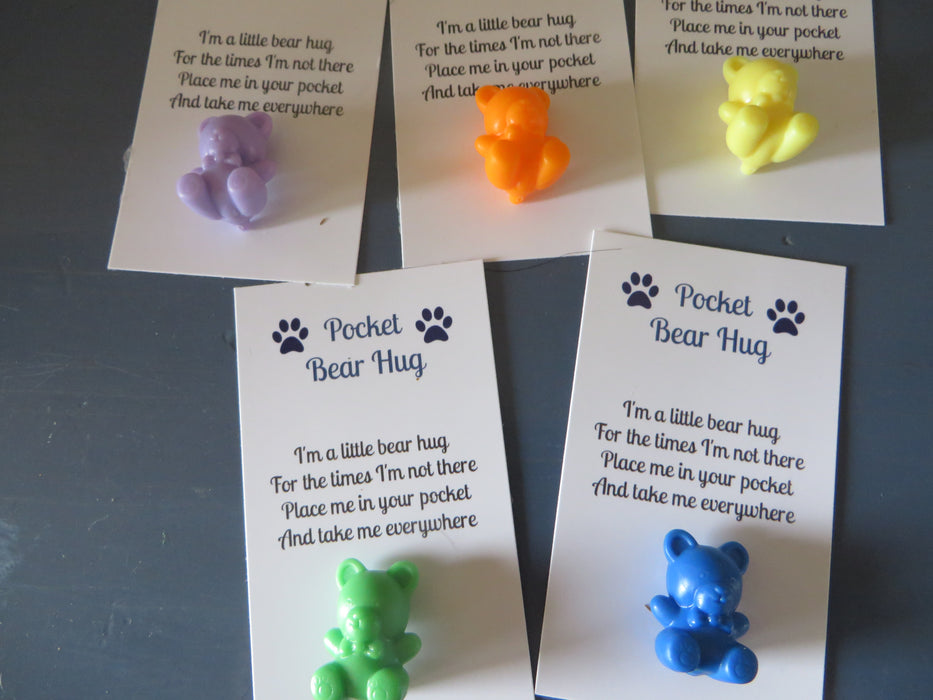 Pocket Hug Cards - Sending you a bear hug