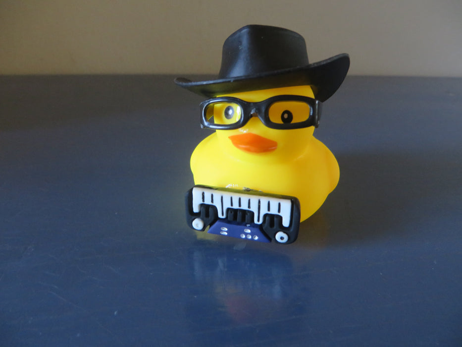 Rubber Ducky Band - set of four rubber ducks - saxophone, keyboard, fiddle or violin, electric guitar