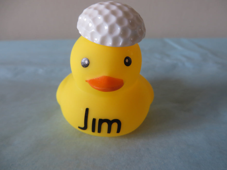 Personalized Sports Rubber ducks with balls - football, baseball, tennis, basketball, soccer, golf, volleyball, football- gag gifts, sports loving friend, party favors