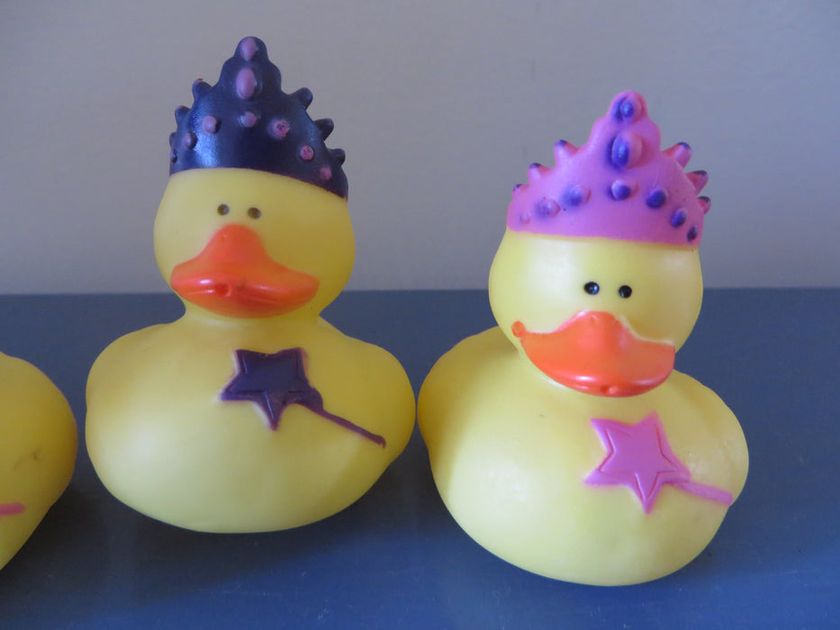 Princess Rubber Ducks - pink, purple rubber ducks, gag gift rubber ducks