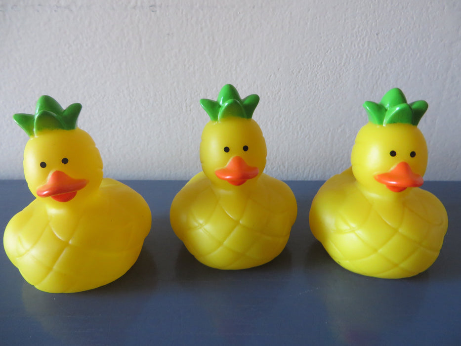 Pineapple Rubber ducks - great for a housewarming gift