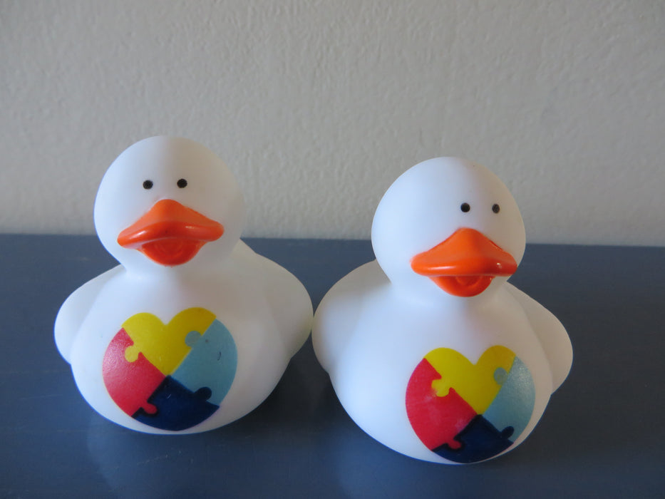 Autism Awareness Rubber ducks - great for a fundraiser - 2 duckies included